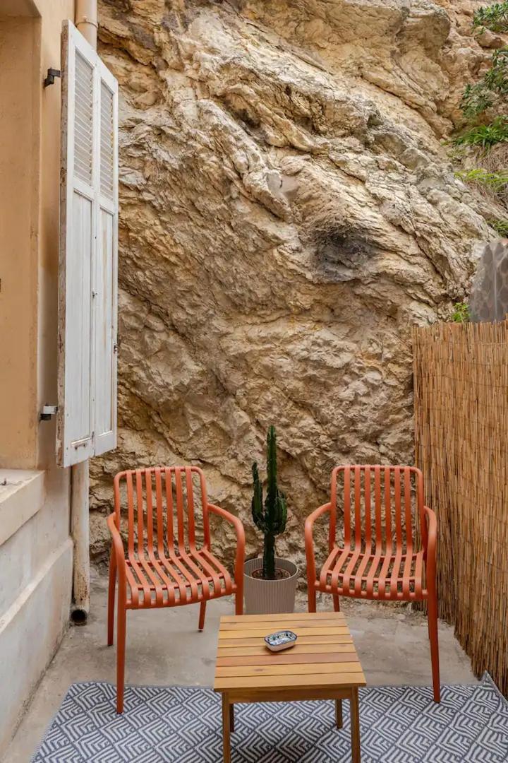 "La Baigneuse" Vallon Des Auffes Marsella Exterior foto