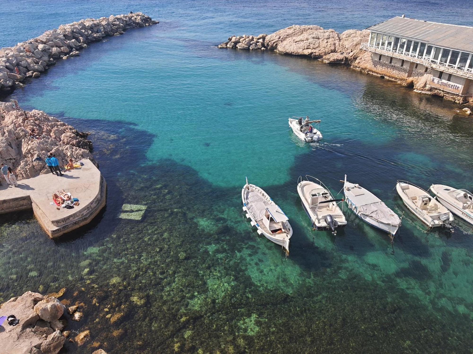 "La Baigneuse" Vallon Des Auffes Marsella Exterior foto