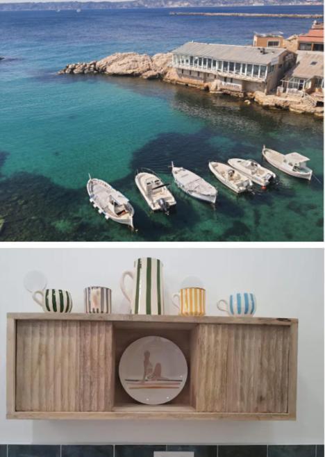"La Baigneuse" Vallon Des Auffes Marsella Exterior foto
